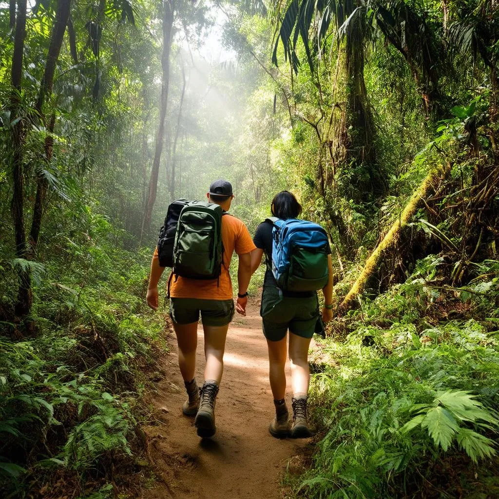 amazon rainforest hiking